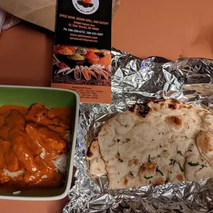 Butter Chicken and Garlic Naan!