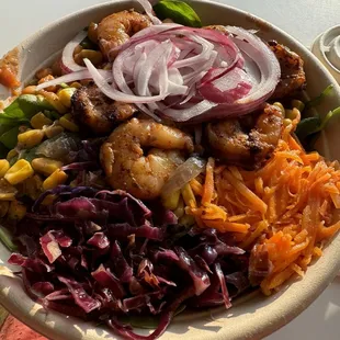 Barbecue sauce salad