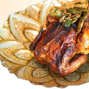 Roasted Chicken topped with Fried Sage