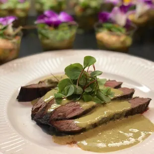 Carne Asada topped with Sweet Jalepeno Cream
