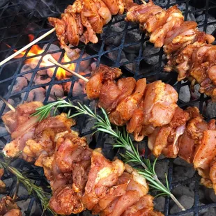 Marinated Chicken Skewers