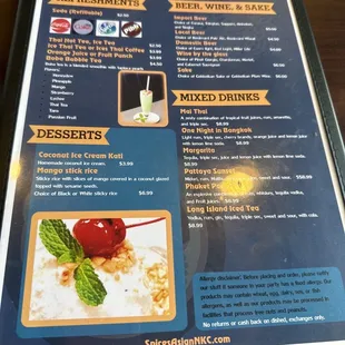 They updated their menu and I post the pics. Dec 2023