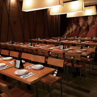 sushi and sashimi, interior