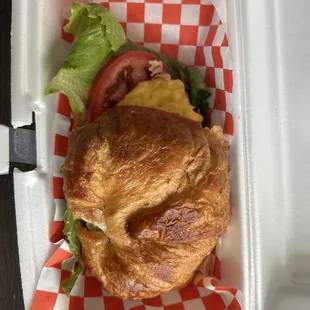 Croissant sandwich