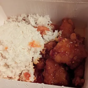 Hunan Chicken with Rice