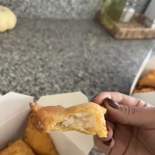 Inside of the Crab Rangoon