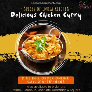 Love at First Bite! Chicken Curry is always a hit !! It happens to be one of our most ordered items.
https://order.strideq.com/spicesi