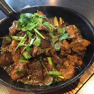 Wok Fired Duck&Duck Blood W/House Special Bean Sauce