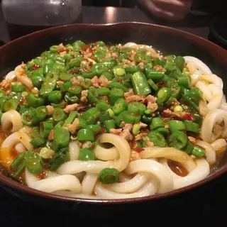 F7. Green Beans with Minced Pork Udon
