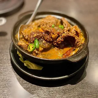 Beef Flank with Sticky Rice Clay Pot