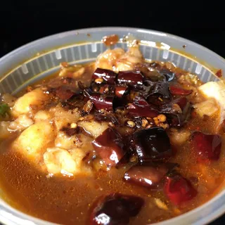 13. Fish Fillet with Spicy Bean Sauce Over Rice Lunch Special