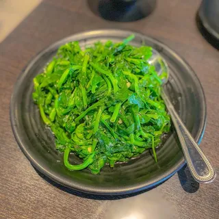 V2. Pea Shoots with Garlic