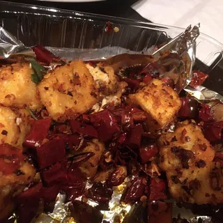 83. Fried Tofu with Explosive Chili Pepper