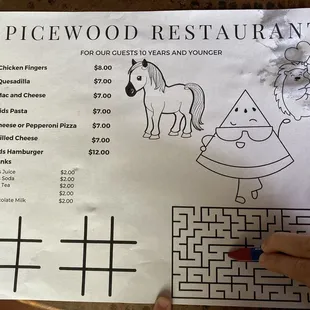 Kids Menu!