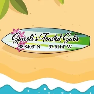 a surfboard on the beach