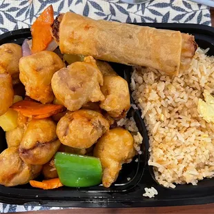 Sweet Sour Pork Lunch (s&amp;s sauce comes on the side)