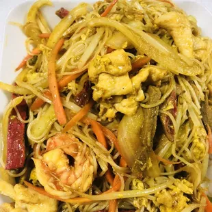 Singapore noodle combination