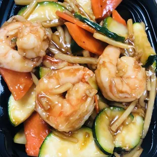 Shrimp with garlic sauce