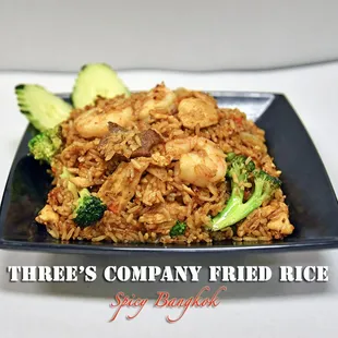 fried rice with shrimp and broccoli
