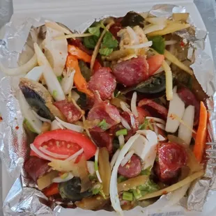Mixed Salad with Chinese Sausage