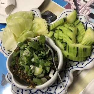 Nam prik neum (Grilled Serrano Dressing)