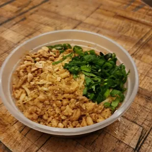 Awesomely refreshing side salad with peanuts