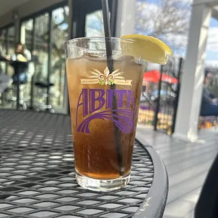 Excellent drinks outside on the patio!