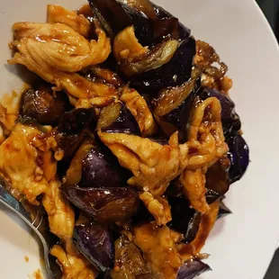 Chicken with eggplant - sweet and spicy - amazing flavor!!!