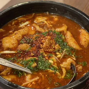 1. Boiled Fish Fillet with Hot Sauce