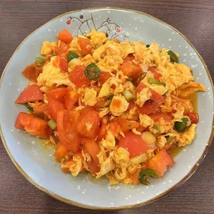 Stir fried egg with tomato
