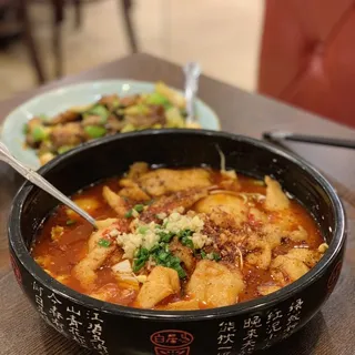 1. Boiled Fish Fillet with Hot Sauce