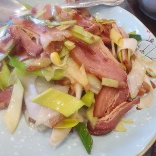 35. Cured Pork with Leek