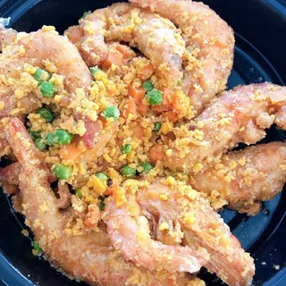 47. Shrimp with Salted Egg Yolk