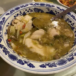 Vermicelli with Preserved Vegetable Soup