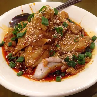 Cold Pork Sliced with Garlic Chili Sauce