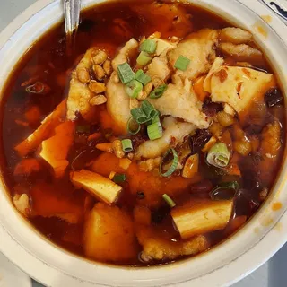 Hot and Spicy Fish Sliced with Soft Tofu