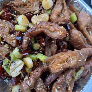 Fried Pork Intestine with Hot Pepper