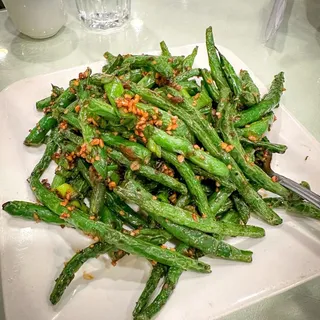 Fried Curd Pork with Dried String Bean