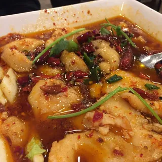 Boiled Fish Fillet with Hot Sauce