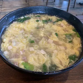 Minced Beef with Egg Whites Soup