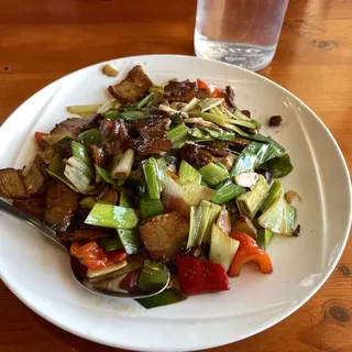 Hunan Smoked Ham with Leeks