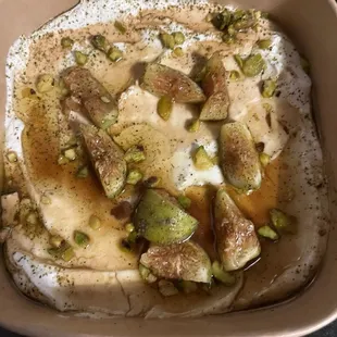 Browned butter labneh with figs