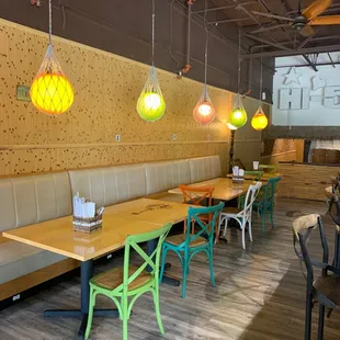 Upstairs dining area
