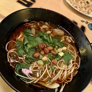 Spicy beef noodle soup