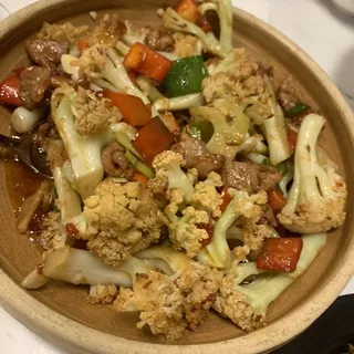 Sauteed Cauliflower with Pork