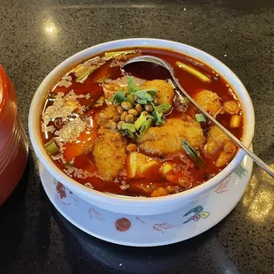 Hot and Spicy Fish Sliced with Soft Tofu