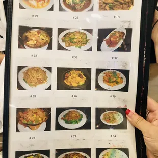 a menu for a chinese restaurant