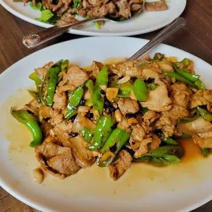 Pork with hot pepper