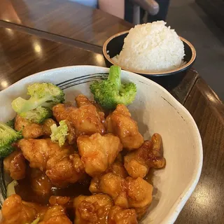 Kids Orange Chicken w/ broccoli