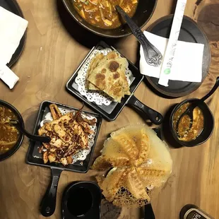 Starter and apps  Hot and Sour Noodle Soup BBQ Squid Green Onion Pancake 6 Piece Pot Stickers